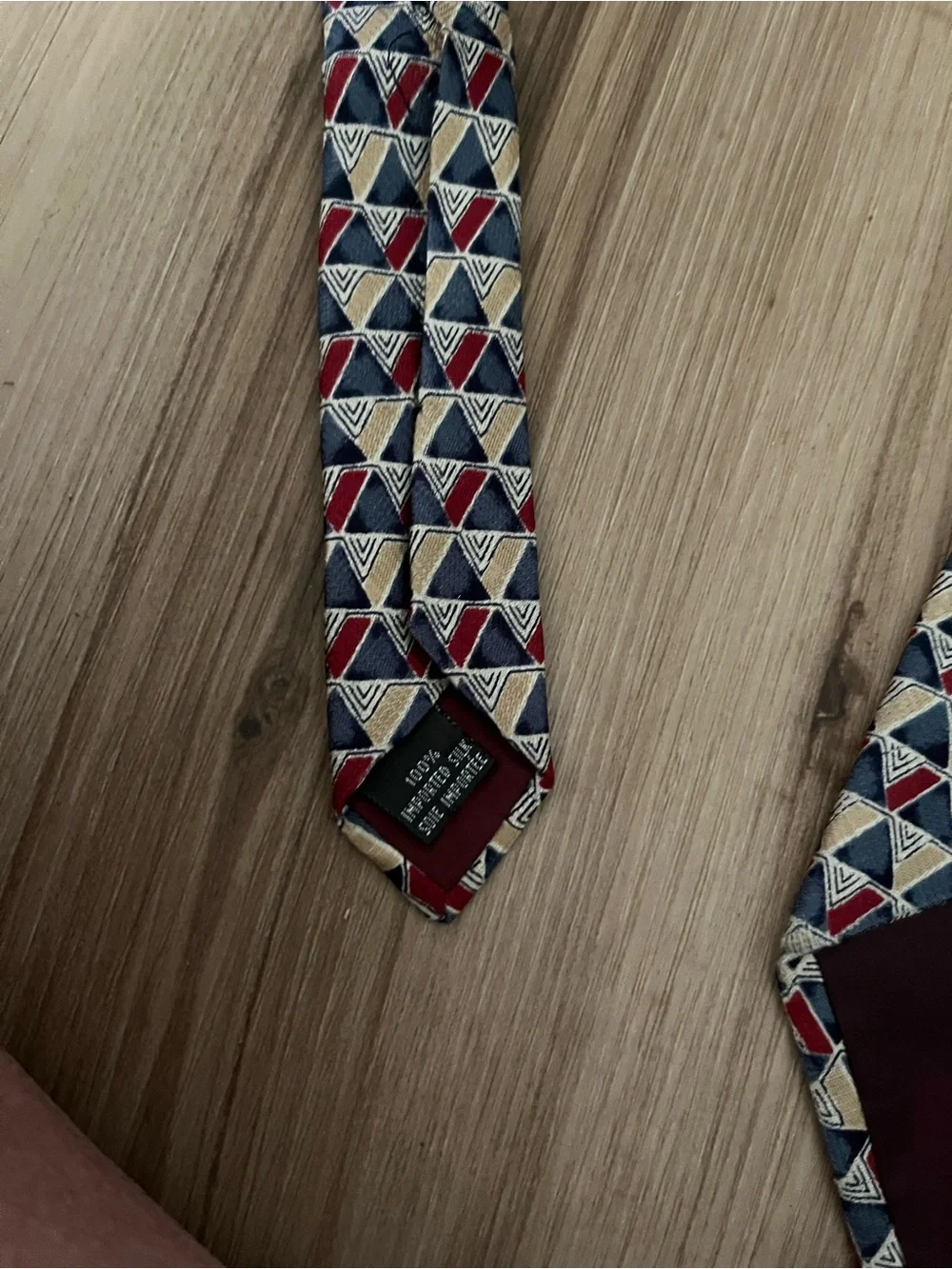 Christian Dior Cravate Men’s Triangle Silk Necktie
